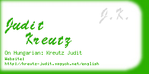 judit kreutz business card